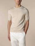 T shirt beige coton