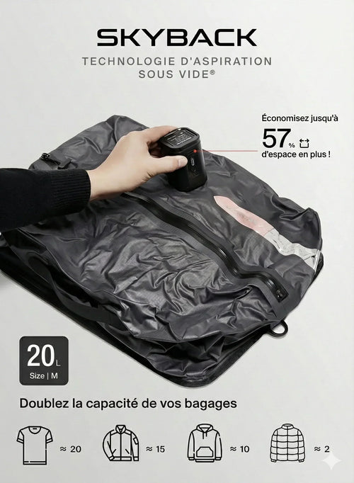 Sac de voyage à compression sous vide ( LOT DE 3 )