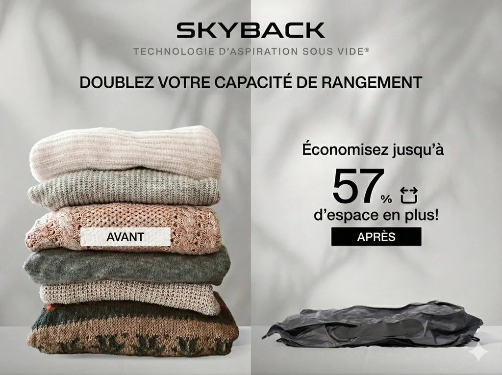 Sac de voyage à compression sous vide